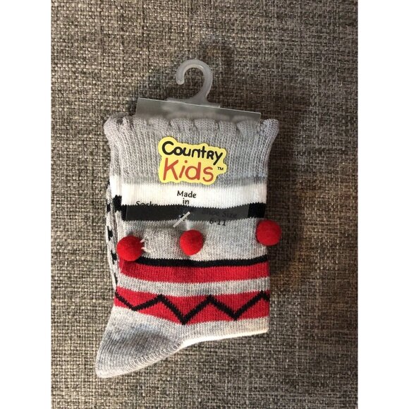 Kids Cat & Jack Gray Silver Happy New Year 2023 Shirt 5T and Socks - Picture 7 of 8